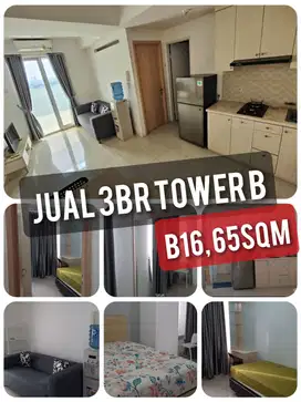 Jual 3BR furnished tower Bougenville apartemen Bassura City