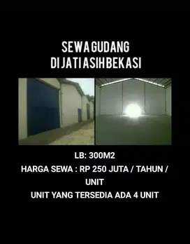 DISEWA GUDANG DI JATIASIH BEKASI