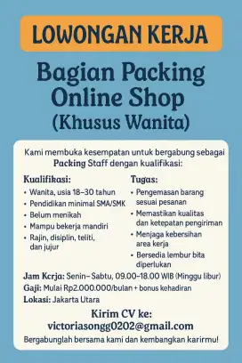 Bagian Packing OLSHOP