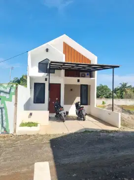 Rumah Scandinavian konsep mezzanine depok