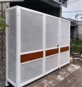Pagar plat perforated bulat