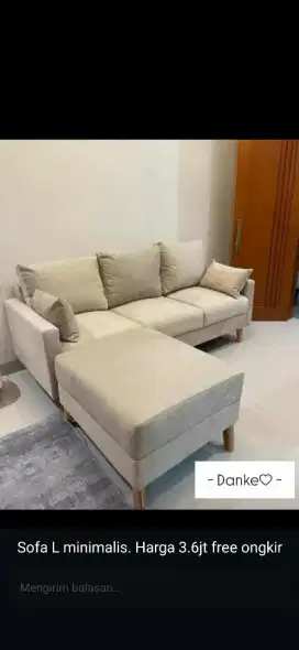 Jual Cepat Sofa L minimalis