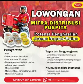 Dicari sales pengiriman ke warung warung untuk minuman susu kedelai