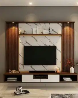 Jasa pembuatan Backdrop Tv Estetik