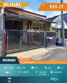 Termurah Dikelasnya Dijual Rumah Siap Huni Ikan Ikan Blimbing Malang