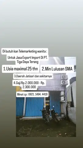 Di Butuhkan Telemarketing