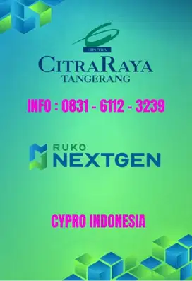 RUKO KOMERSIL MODERN NEXTGEN CITRA RAYA PANONGAN TANGERANG