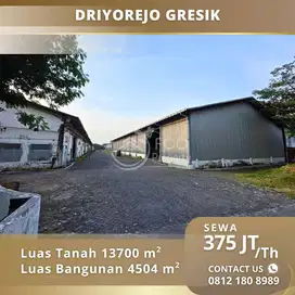 Sewa Gudang dan Lahan Lokasi Raya Driyorejo Gresik 9 Menit Pintu Tol
