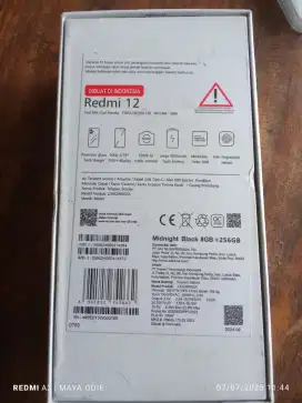 Redmi 12 minus lcd garis pinggir