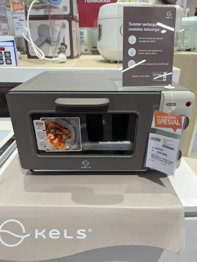 KELS Welly Oven Toaster 13L Dark Brown