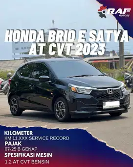 Honda Brio E Cvt 1.2 AT 2023 Facelift Matic Hitam