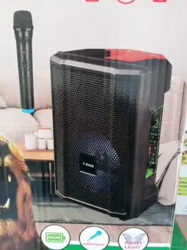 Speaker bluetooth karaoke 8,5 in mic wireless