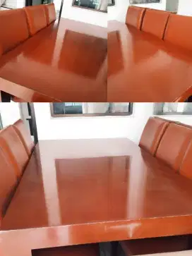 Meja Kayu Jati & Kursi Minimalis — Bisa Nego, Tampil Mewah