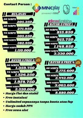 Sales mnc by indosat hifi