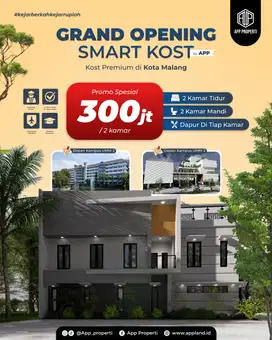 Dijual Rumah Kost Malang – Dekat Kampus Ternama
