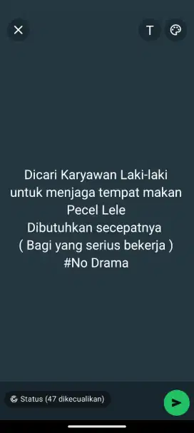Lowongan Pecel ayam & Lele