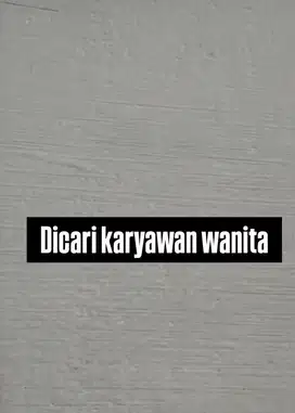 Karywan wanita untuk jualan makanan
