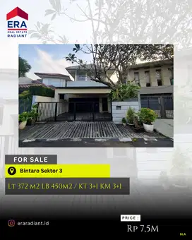 eraradiant.id | Rumah Dijual di Mandar Bintaro Sektor 3, bla