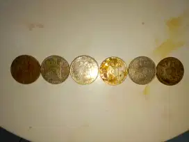 Uang Koin Kuno Koleksi 2,5 Gulden Asli Netherland