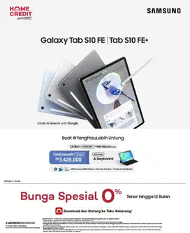Bisa cicilan samsung galaxy tab s10 fe bebas 2x angsuran