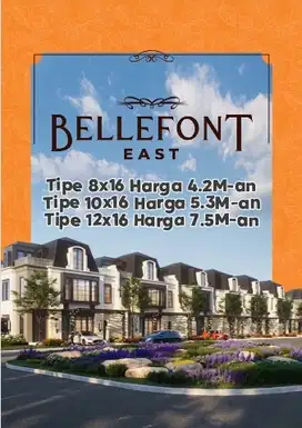 Club House Lengkap&Elite Akses Tol Dekat Bellefont Summarecon Serpong