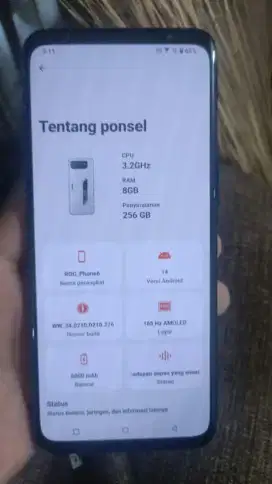 Asus ROG Phone 6 8/256GB Resmi Minus backdor !!!