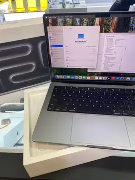 Macbook Pro (M3 14inch) 8/512 Ex iBox Grey Lengkap