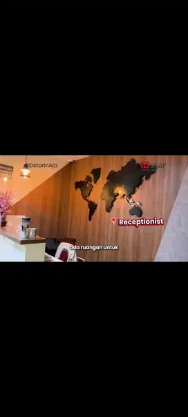 Disewakan ruang kantor furnish 163m2 dekat dengan mall kokas bisa 24/7