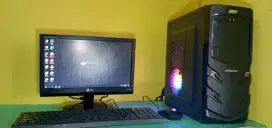 Komputer fullset siap pakai core i3, ram 4gb,HDD 320gb