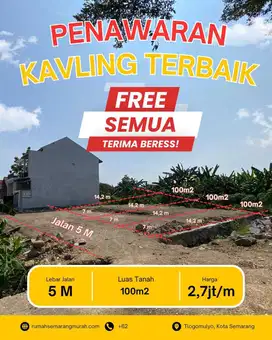 Tanah kavling di pedurungan