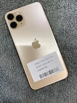 iPhone 11 Pro 512GB Gold Ex inter Kemenperint BH 84% lengkap