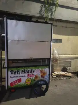 Jual gerobak teh solo full set siap jualan