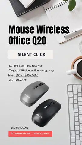 Mouse office wireless rexus Q20