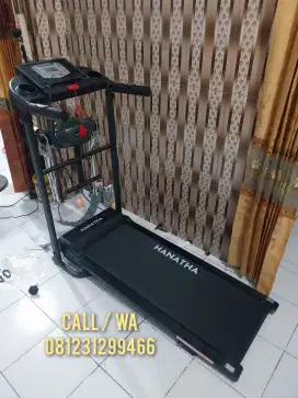 ELEKTRIK 3 FUNGSI TREADMILL DILENGKAPI PIJAT SIT UP ALAT FITNESS