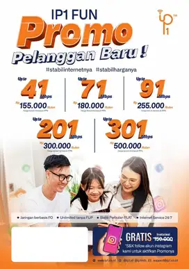 Lelah dengan Internet Lemot dan Tagihan Mahal? IP1 Solusinya!