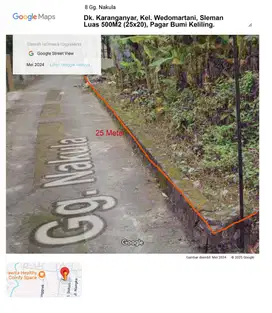 Tanah SHM Wedomartani 25x20m Pagar Bumi