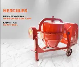 molen cor 50kg Hercules komplit diesel 8pk siap pakai
