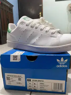 [NEW] Adidas Stan Smith Classic White Green Original 100% Size 42,5!