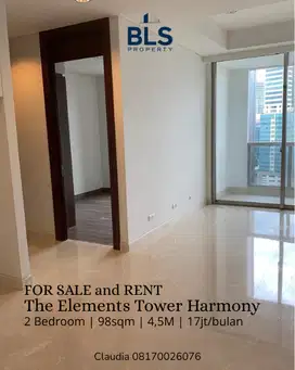 FOR RENT Apartemen The Elements 2BR