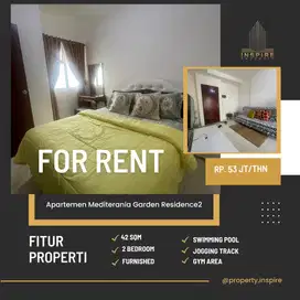Sewa murah 2br Medit2 furnished siap huni dekat mal Ta Cp halte busway