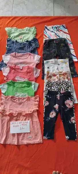 Dres panjang+celana anak 1 tahun