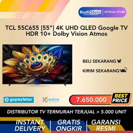 TCL 55C655 [55] 4K UHD QLED Google TV HDR 10+ Dolby Vision Atmos