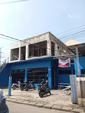 Dijual murah rumah usaha 2 lt + rumah di kemang raya, cilodong dekat s