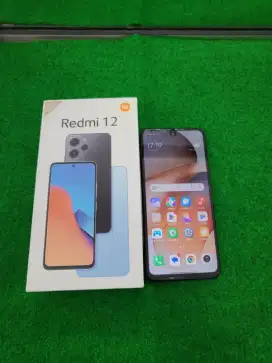 redmi 12 ram 8/128gb lengkap mulus