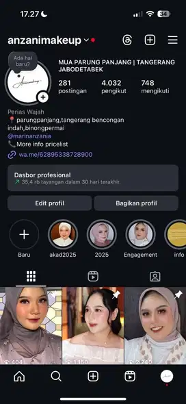 makeup panggilan dan paketan manten