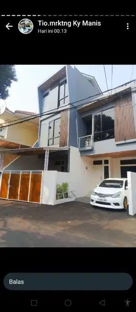 rumah mewah 2 lantai di belakang gudang garam jakarta pusat