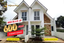 RUMAH READY STOCK BEKASI KOTA DEKAT STASIUN LRT CIKUNIR JAKAMULYA SHM