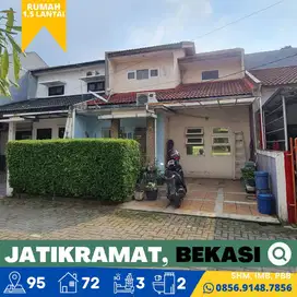 Rumah dijual 1,5 Lantai jalan Ratna, Bekasi dekat ke LRT Cikunir 1,SHM