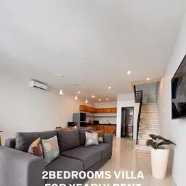 Disewakan Tahunan Villa 2 Kamar Furnish di Canggu