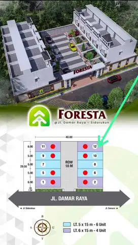 Dijual Perumahan Elite Komplek Foresta Sidorukun